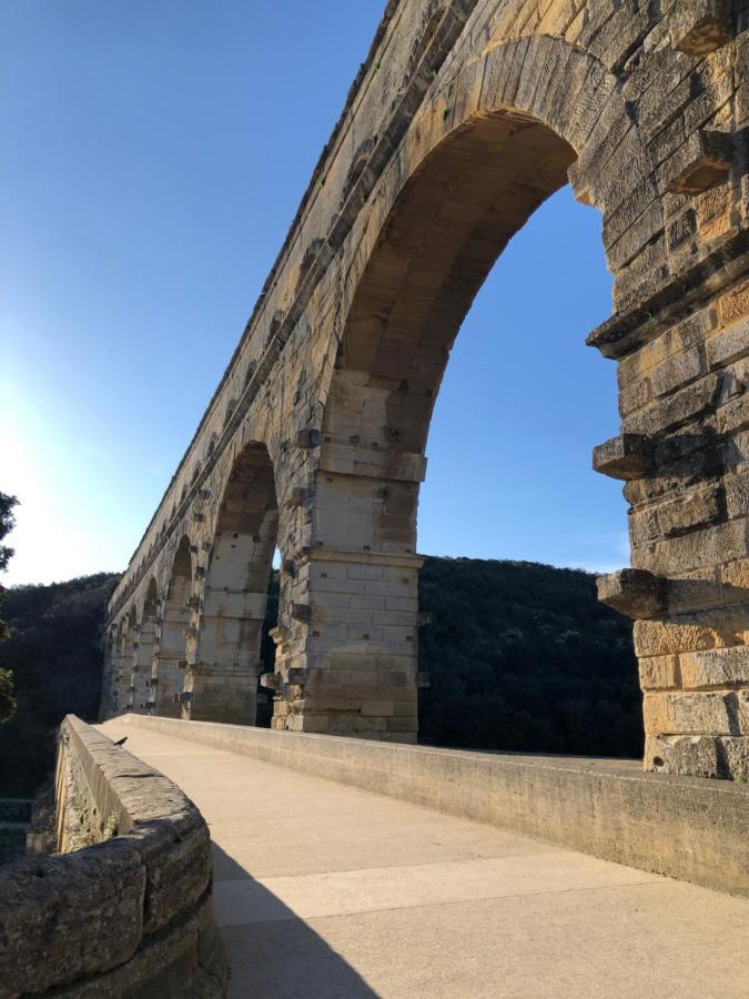 Studio Havre De Paix Au Pont Du Gard Piscine Et Jacuzzi Chez Valerie Payre Vers Pont du Gard Exteriér fotografie